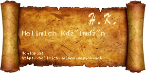 Hellmich Kálmán névjegykártya