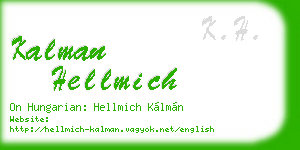 kalman hellmich business card